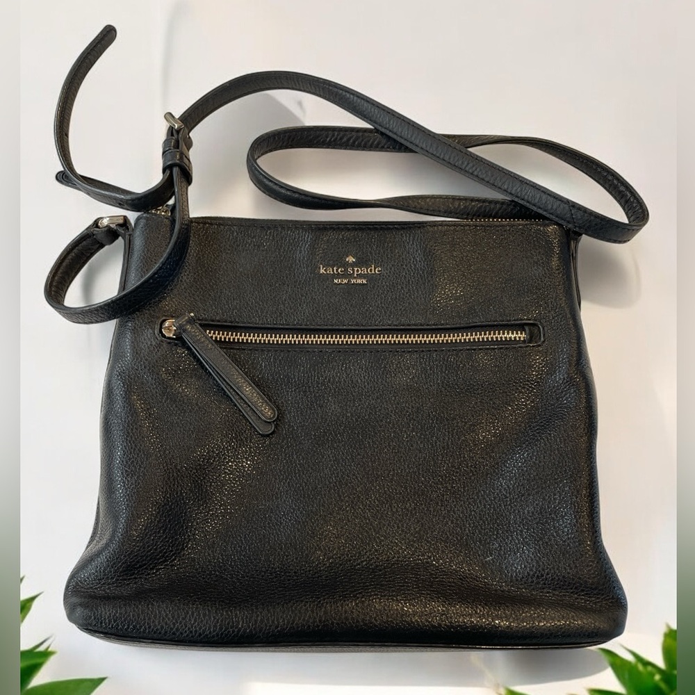 Kate Spade ♠️ Pebbled Leather Black Crossbody